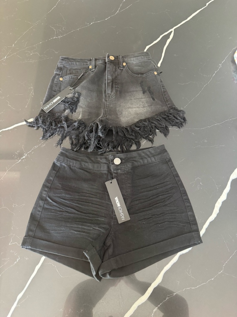 Lot of Two Fashion Nova Black Shorts